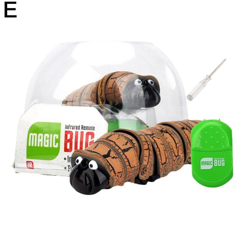 Novel and unique simulated remote-controlled caterpillar, sensor-activated electric insect simulation prank toy